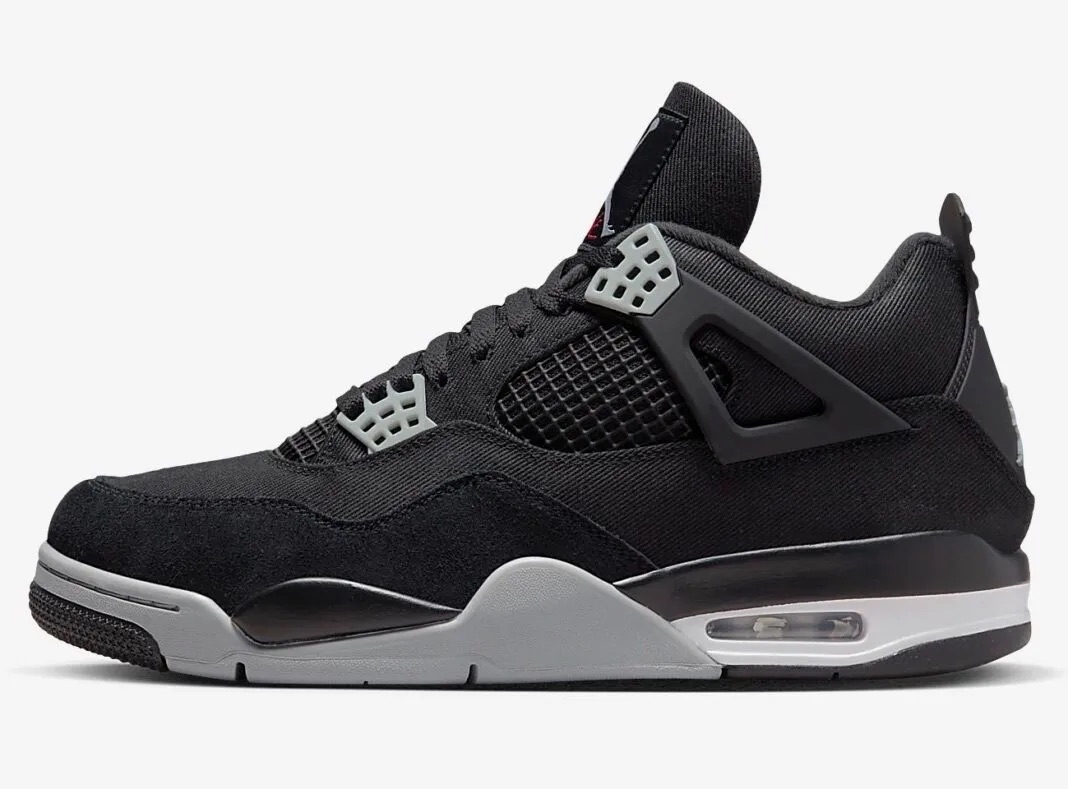 TENIS AIR JORDAN 4 RETRO BLACK CANVAS (DH7138-006)