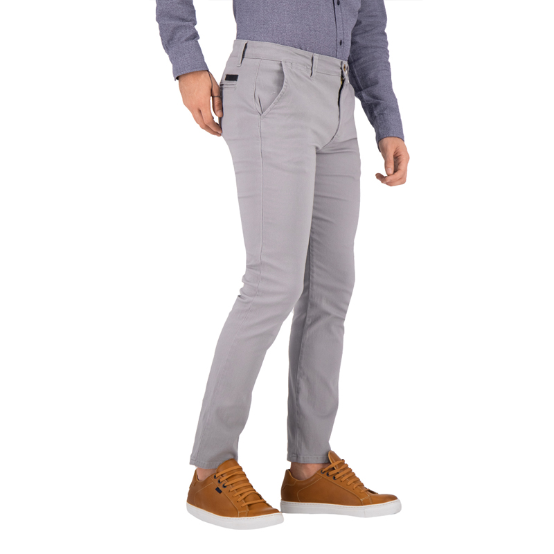 Chino de Gabardina Premium - Gris Perla Holstone Hombre