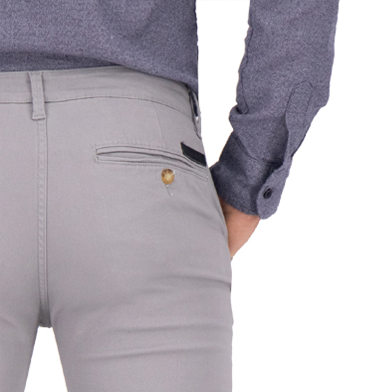 Chino de Gabardina Premium - Gris Perla Holstone Hombre
