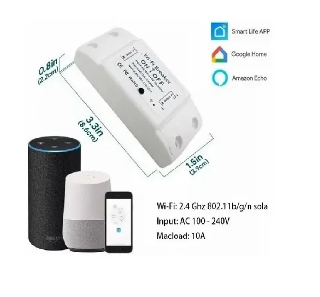 Smart Switch Interruptor Inteligente Wifi Google Home Alexa