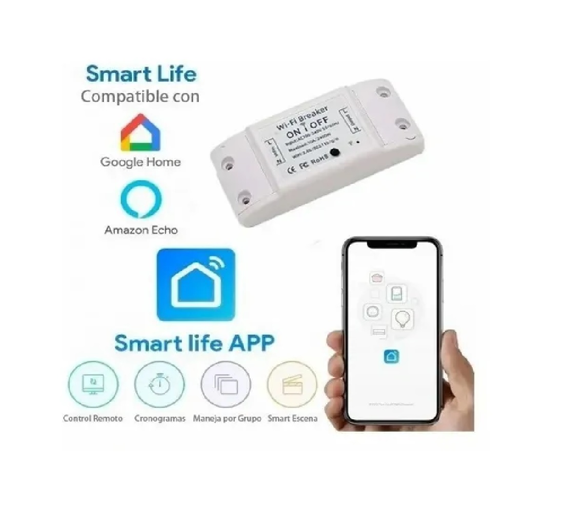 Smart Switch Interruptor Inteligente Wifi Google Home Alexa