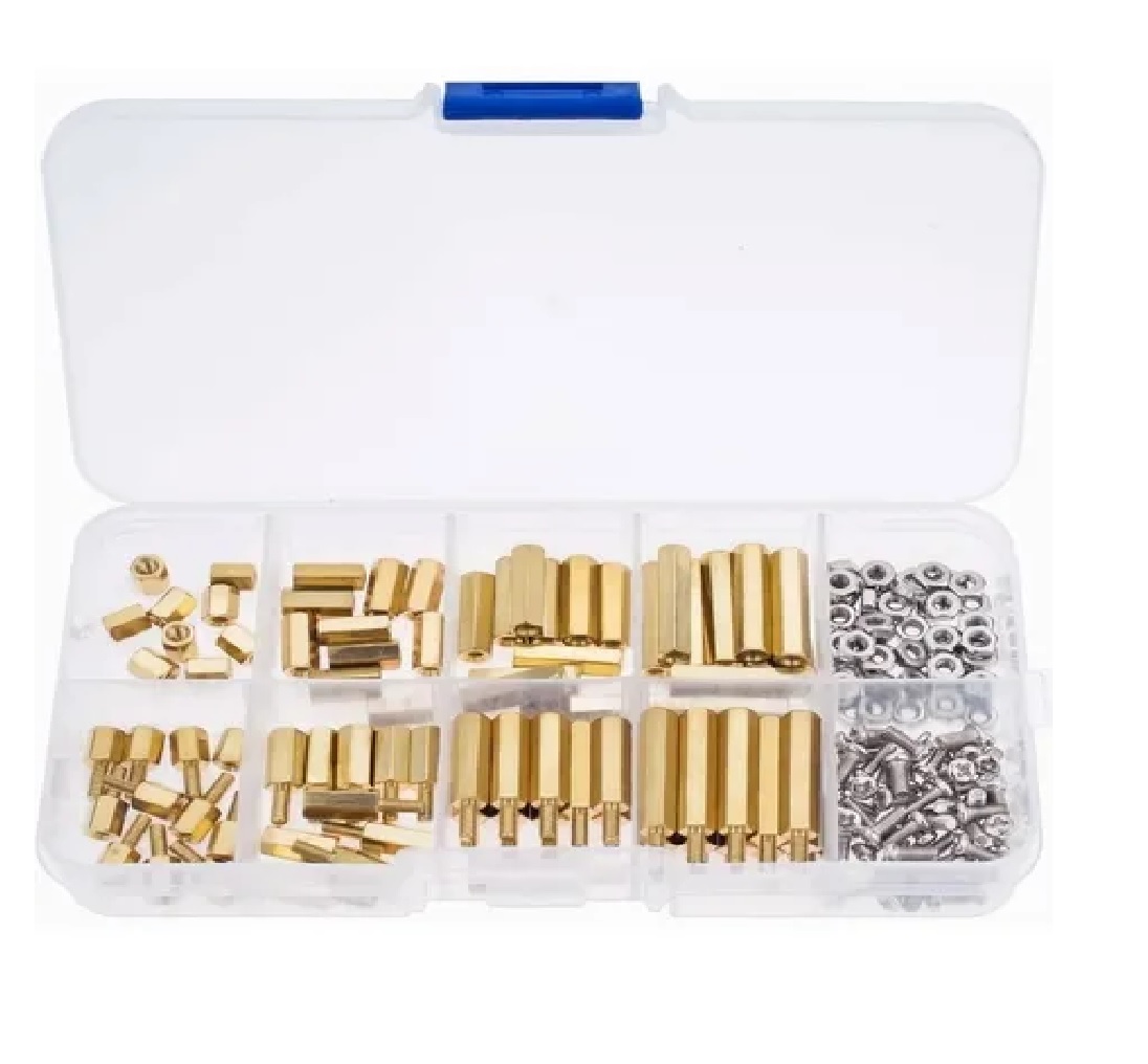 Kit Separadores Y Tornillos M3 De Laton Hexagonal