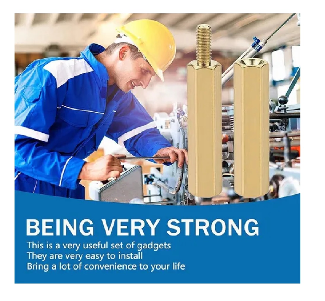 Kit Separadores Y Tornillos M3 De Laton Hexagonal