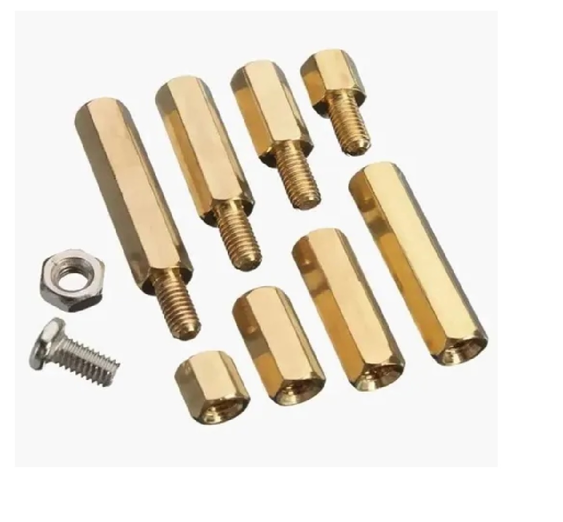 Kit Separadores Y Tornillos M3 De Laton Hexagonal