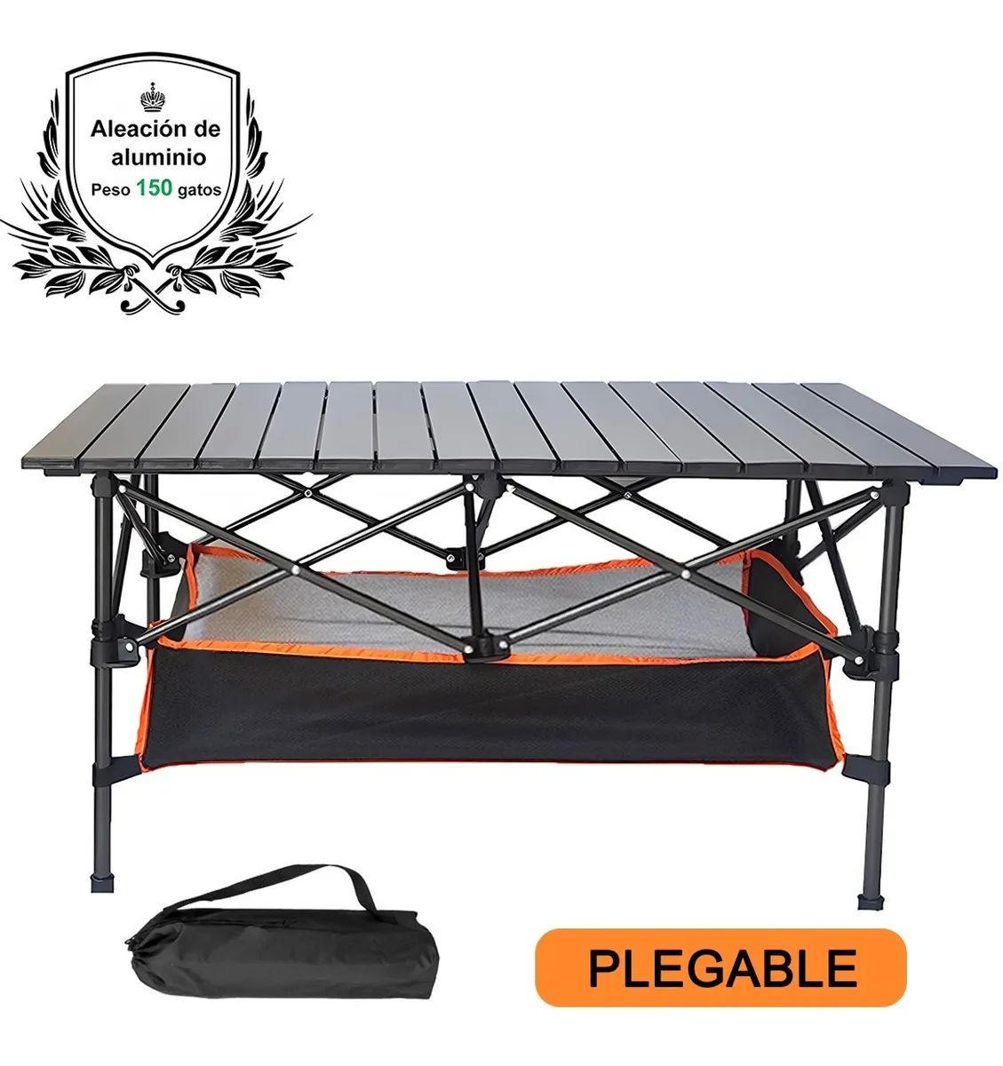 Mesa Para Jardin Exterior Portátilmesita Plegable Aluminio