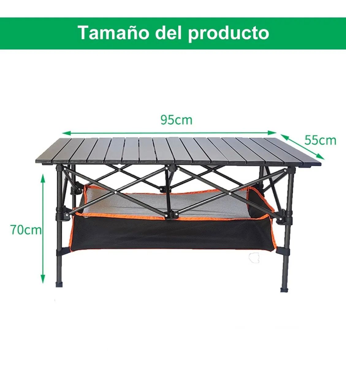 Mesa Para Jardin Exterior Portátilmesita Plegable Aluminio