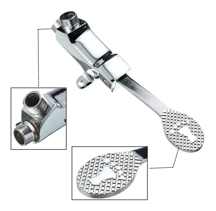 Grifo Lavabo Grifo Cobre Pedal Rosca G1/2 Manguera 1m