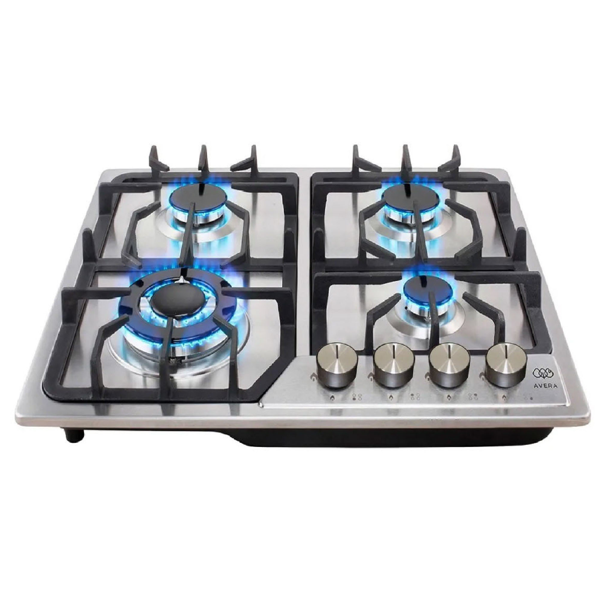 AVERA Parrilla de Gas Acero Inoxidable con 4 Quemadores AI4B