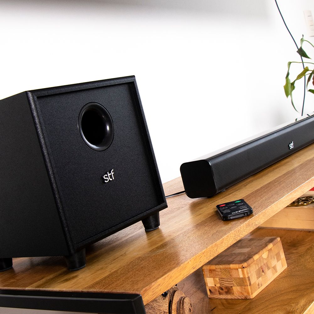 Barra de Sonido 2.1 Con Subwoofer 2 en 1 Alud Pro STF