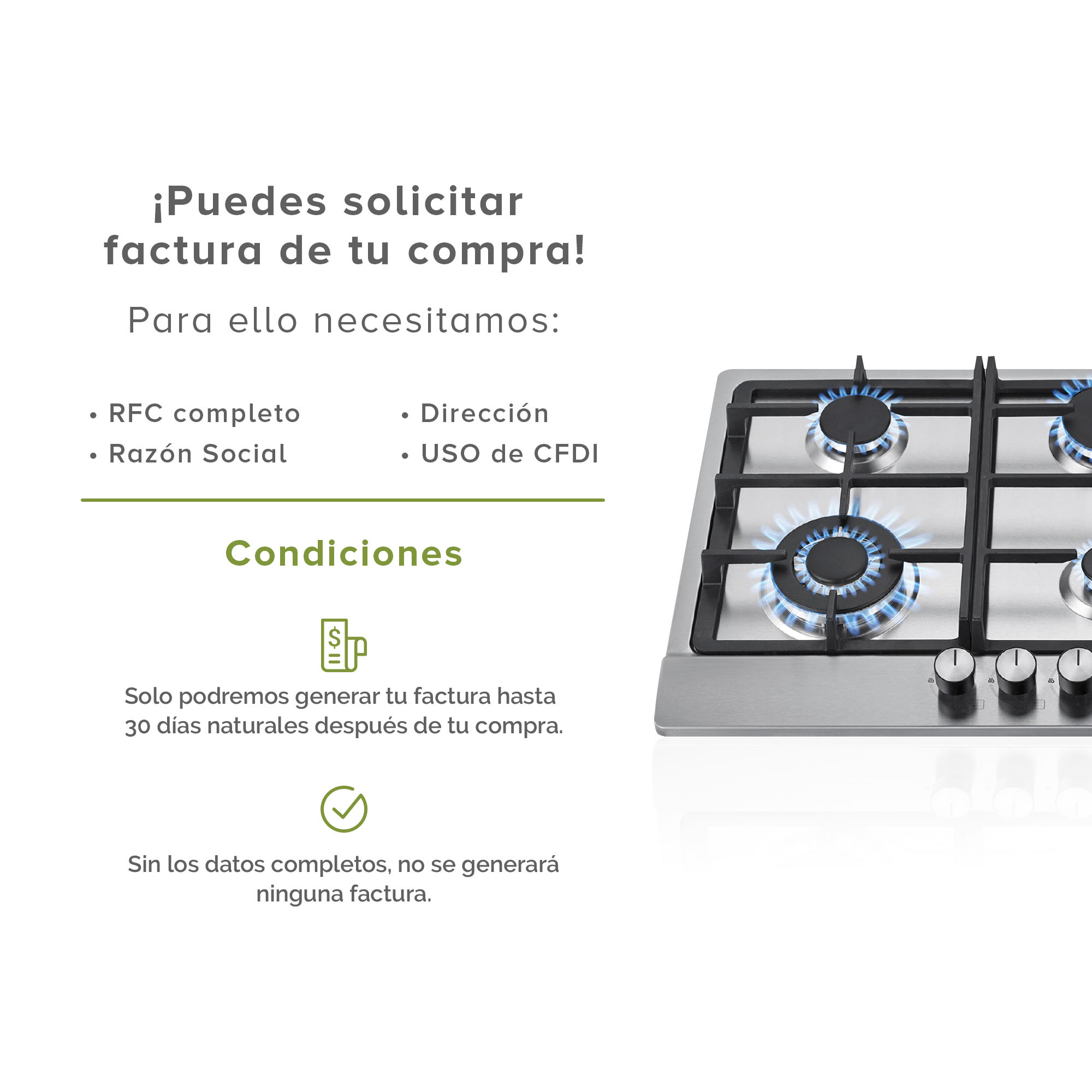 AVERA Parrilla de Gas Acero Inoxidable con 6 Quemadores AI6