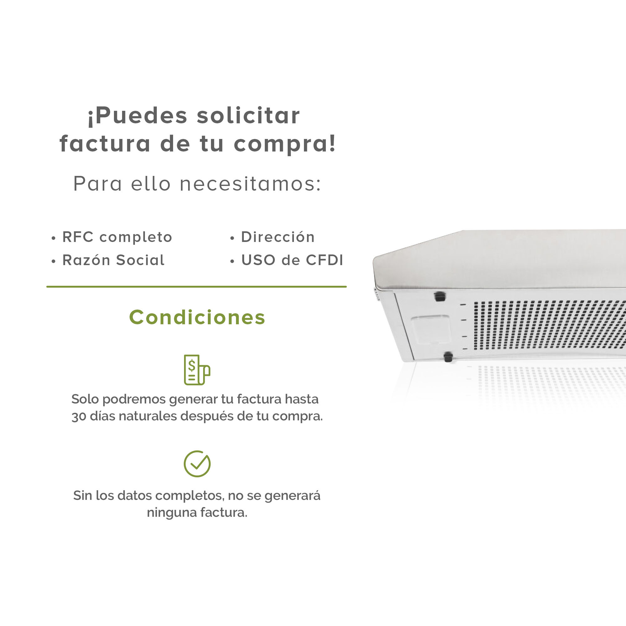 Campana Extractora para Cocina de Pared 80CM  Avera CEA80