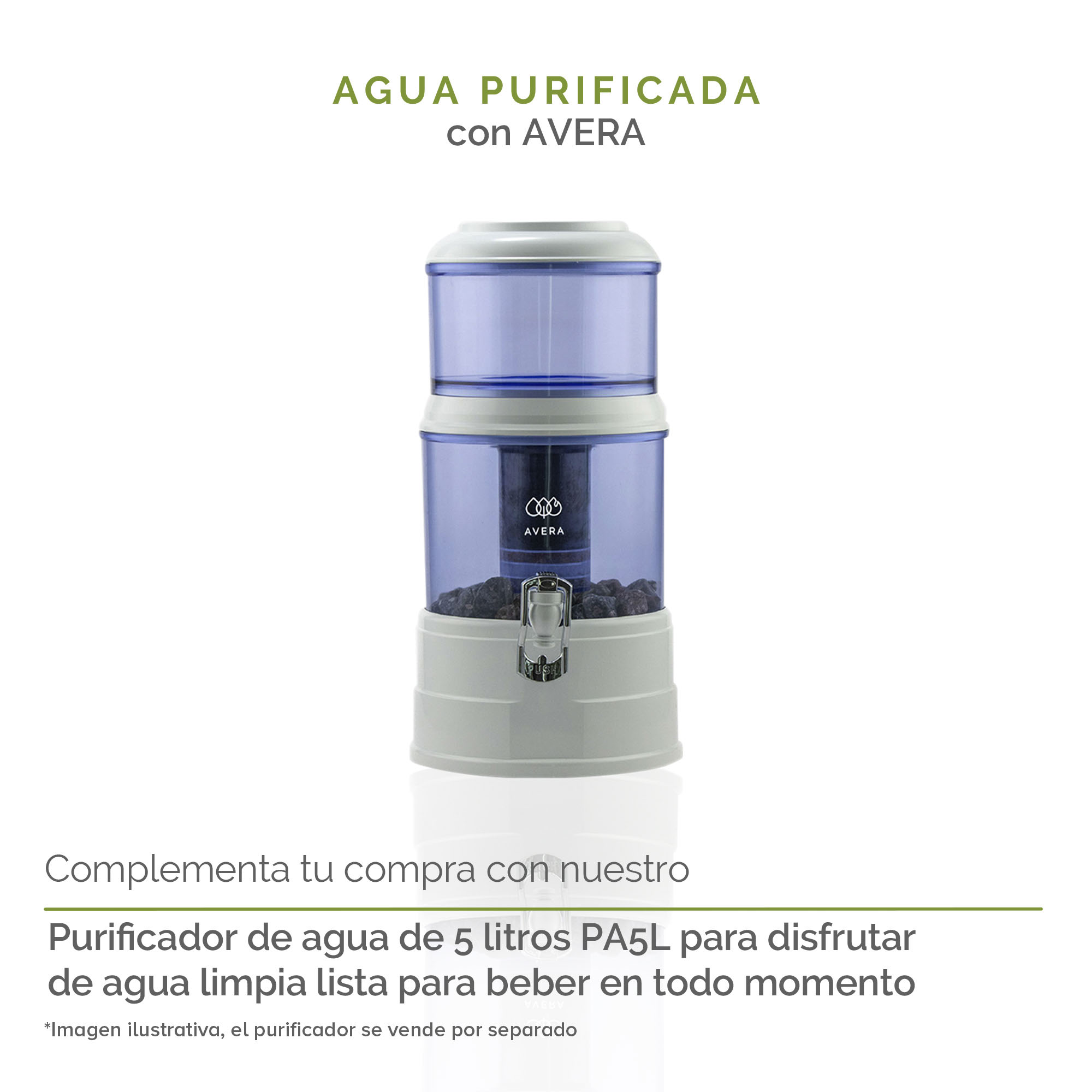 Filtro de Repuesto de Jarra Purificadora de Agua Avera FRJPA01