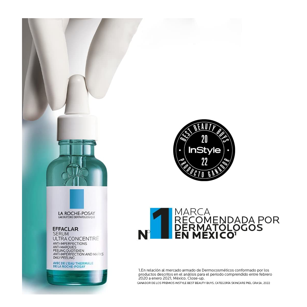 Serum La Roche-Posay Effaclar ultra concentrated serum noche para piel acneica de 30mL