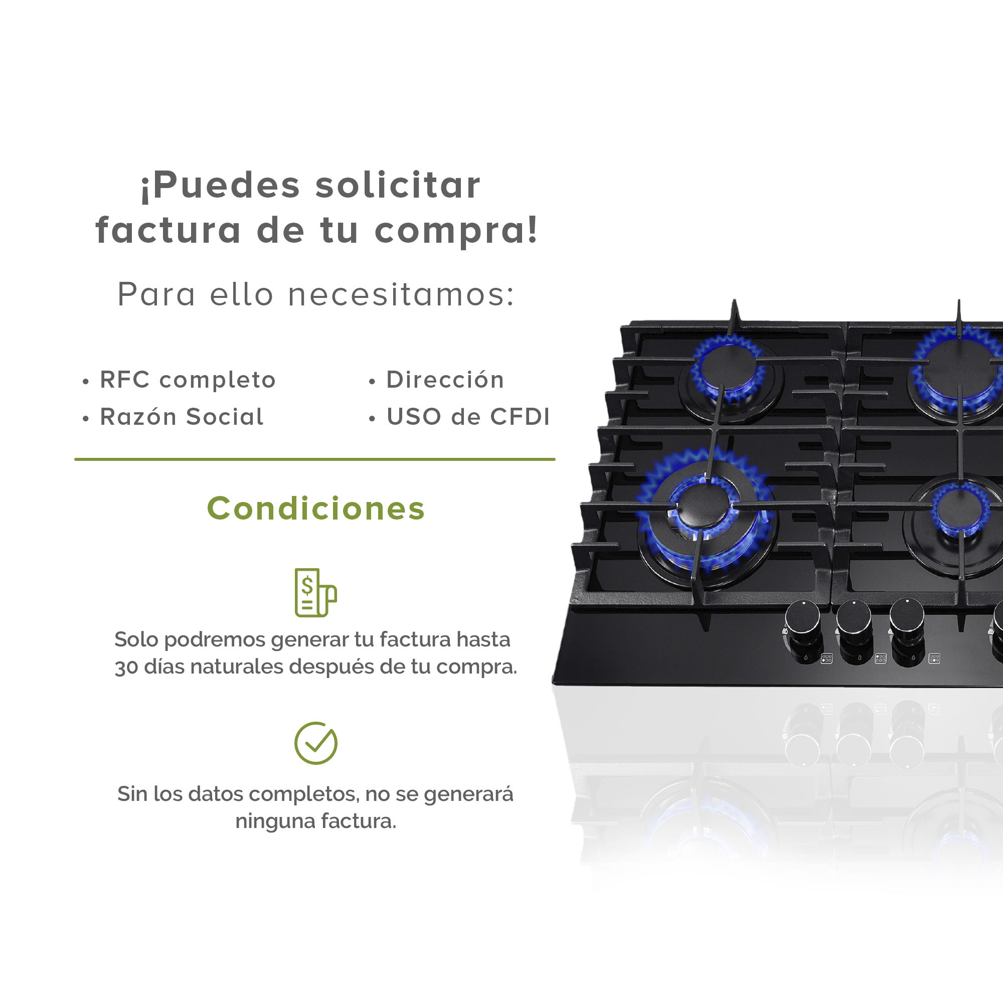AVERA Parrilla de Gas para Empotrar Vidrio Templado con 6 Quemadores VT6