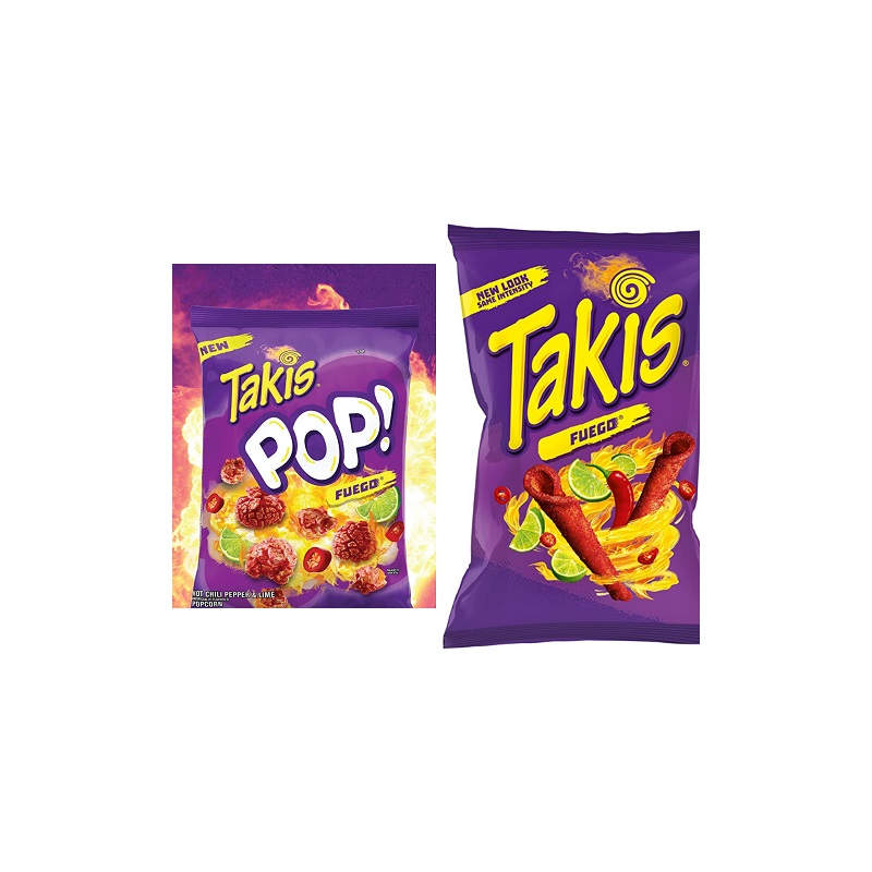 Takis Fuego Popcorn + Takis Fuego Importados
