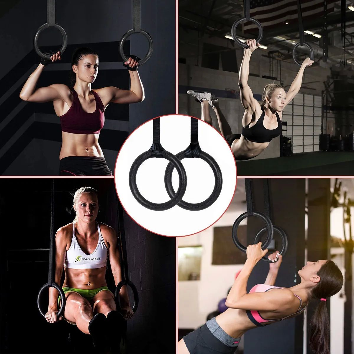 Anillos De Gimnasia Bandas De Suspensión De Hasta 450 Kg