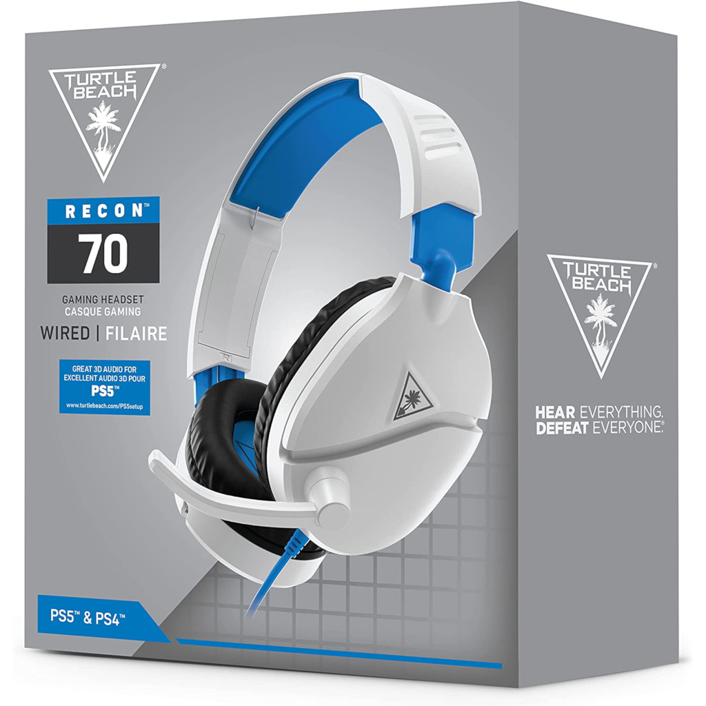 Audífonos Turtle Beach Recon 70P Blanco para PS4/PS5