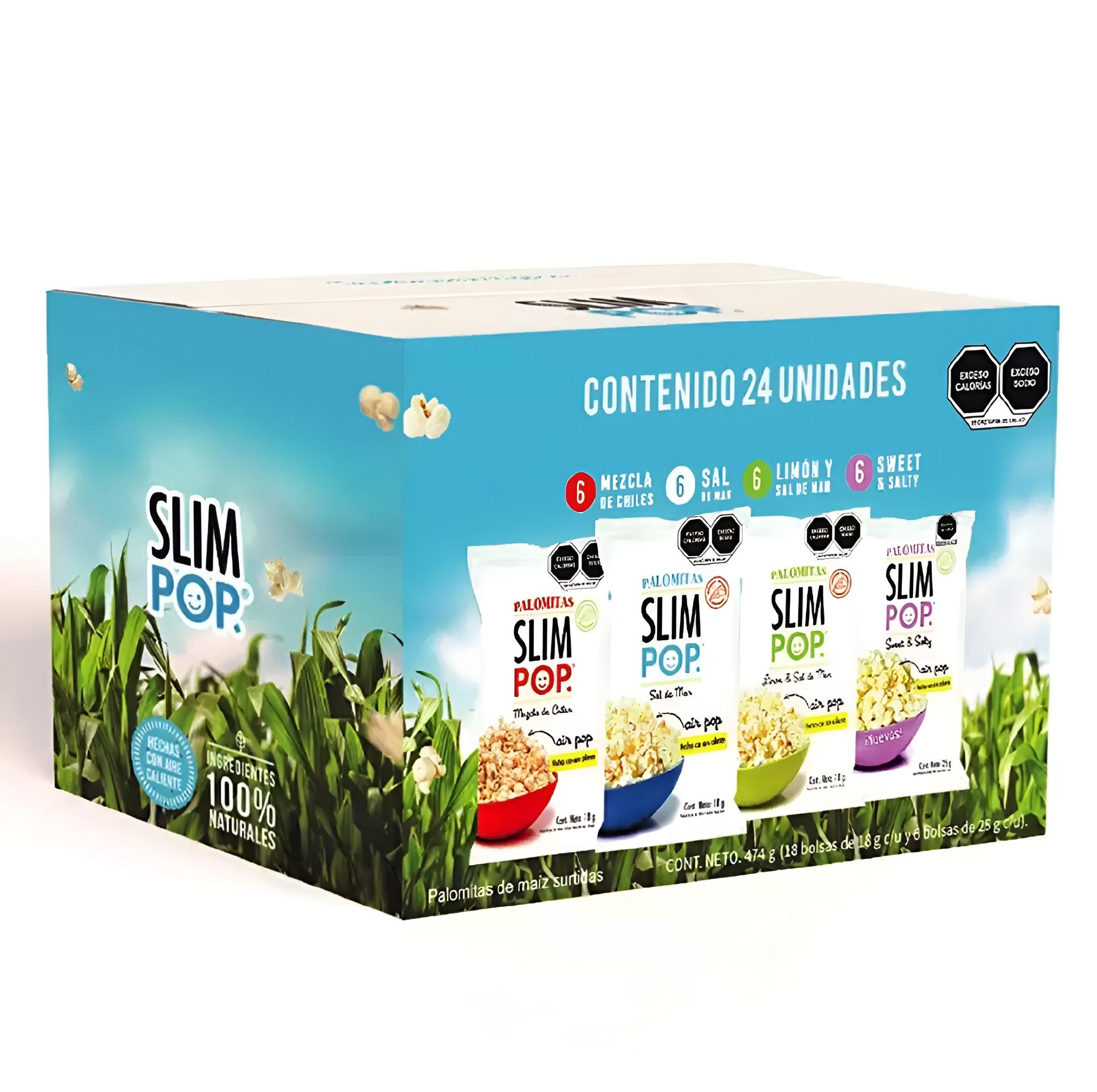 Slim Pop Palomitas Surtidas 24 pzas 