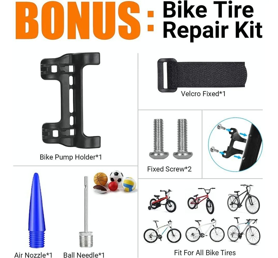 Bomba De Aire Mini Para Bicicleta Portátil 160psi