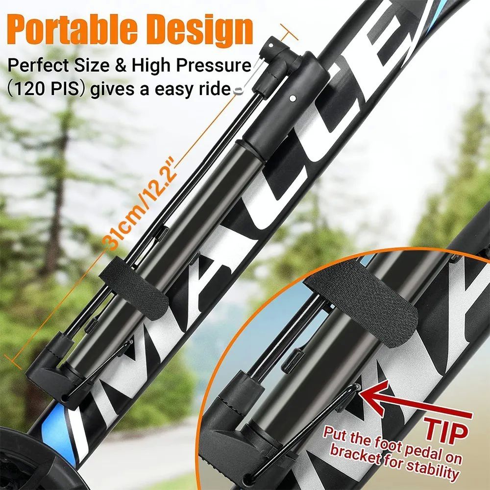 Bomba De Aire Mini Para Bicicleta Portátil 160psi