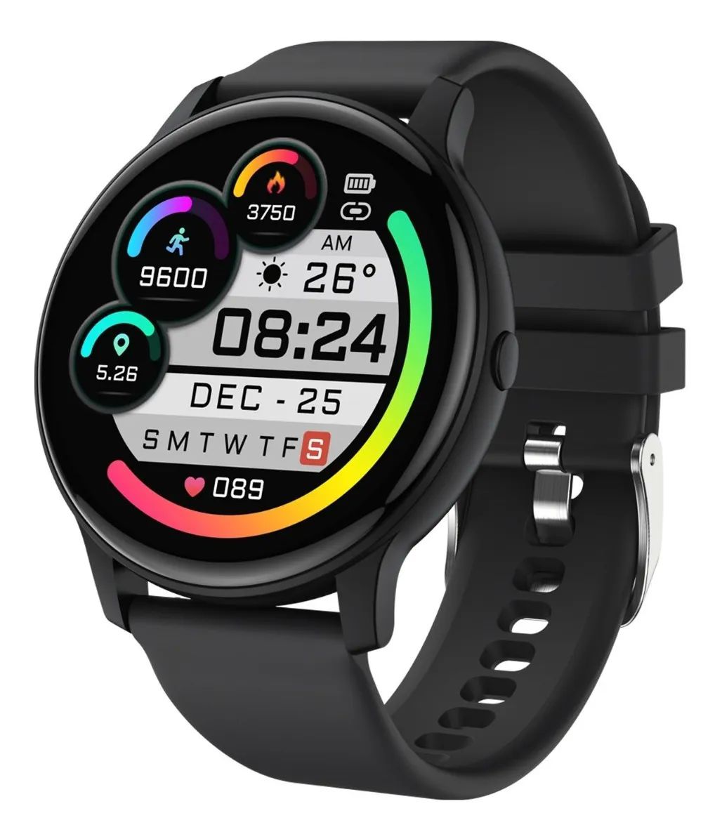 Reloj Inteligente Con Bluetooth Color Negro