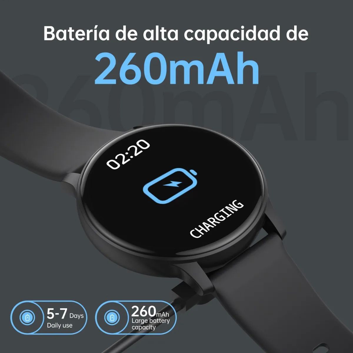 Reloj Inteligente Con Bluetooth Color Negro