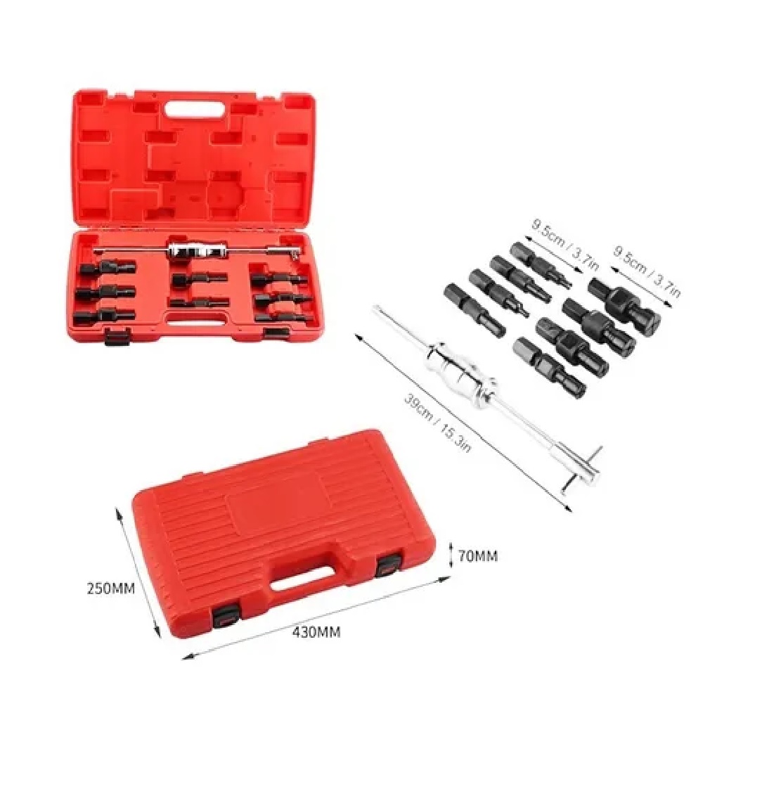 Set Extractores De Baleros Y Retenes Internos 8-32mm