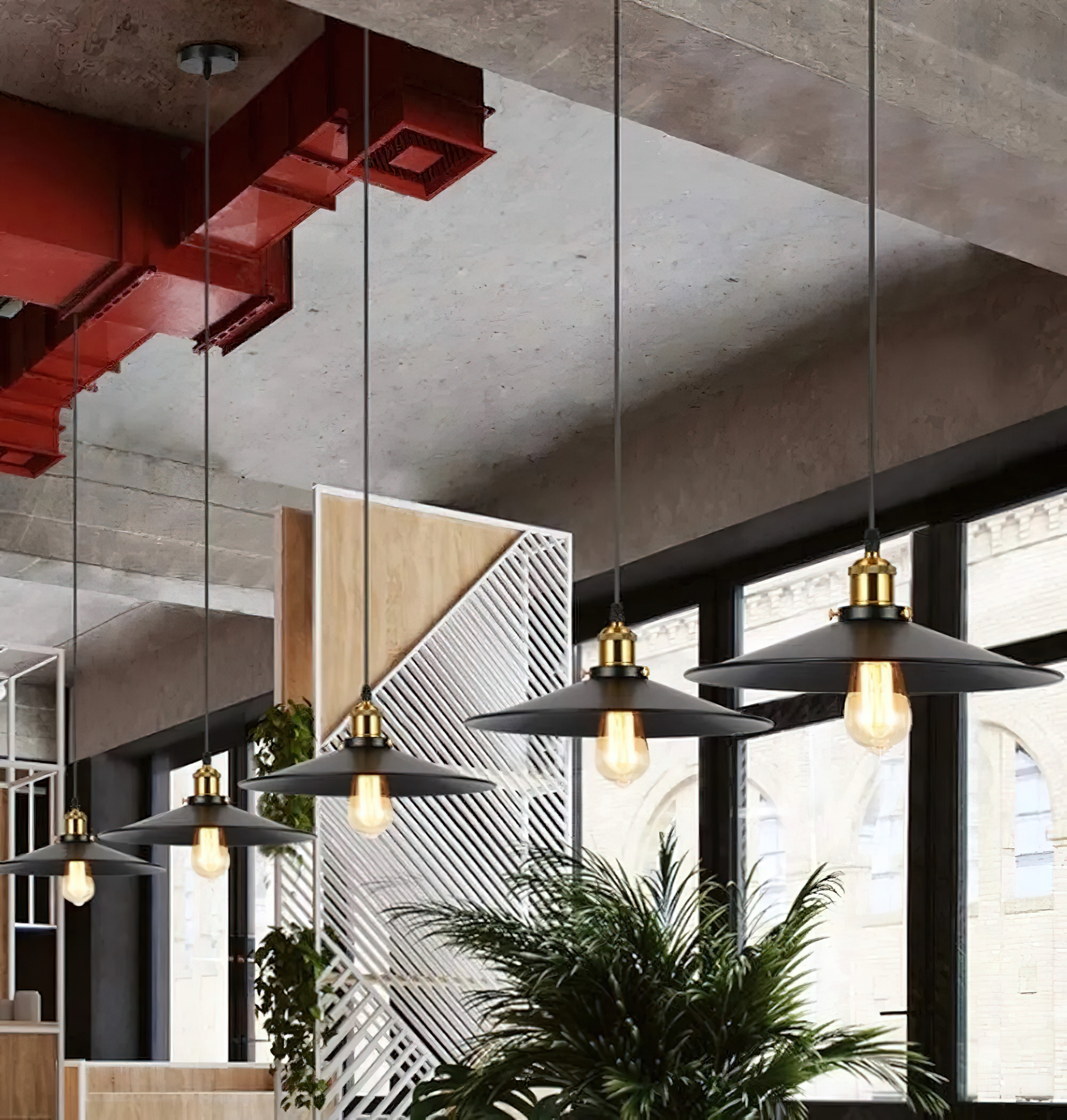 2 Retro Lámpara Colgante Lampara De Techo Industrial E26