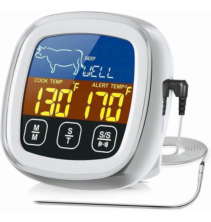 Termómetro Digital De Cocina Para Barbacoa Blanco