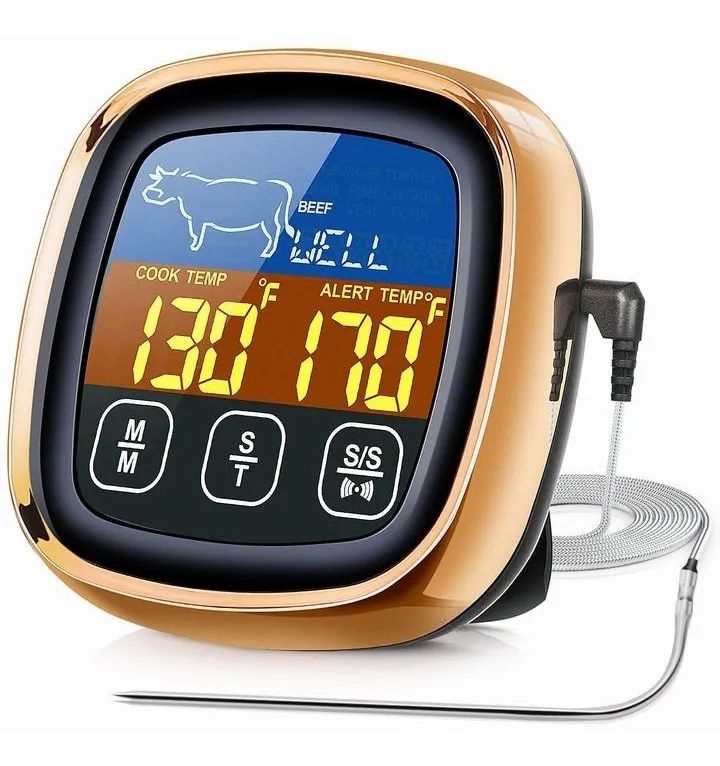 Termómetro Digital De Cocina Para Barbacoa Blanco