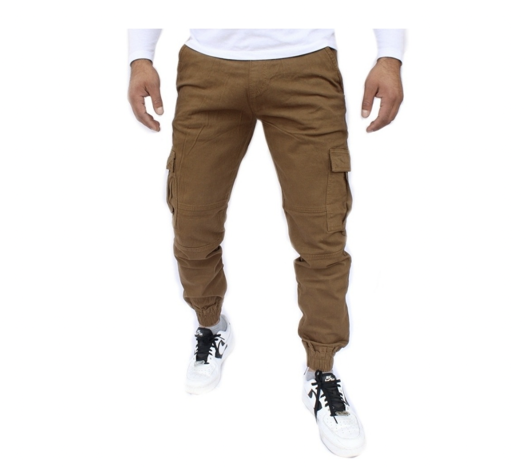 Pantalón Jogger Cargo de Gabardina Stretch Para Hombre John Silver