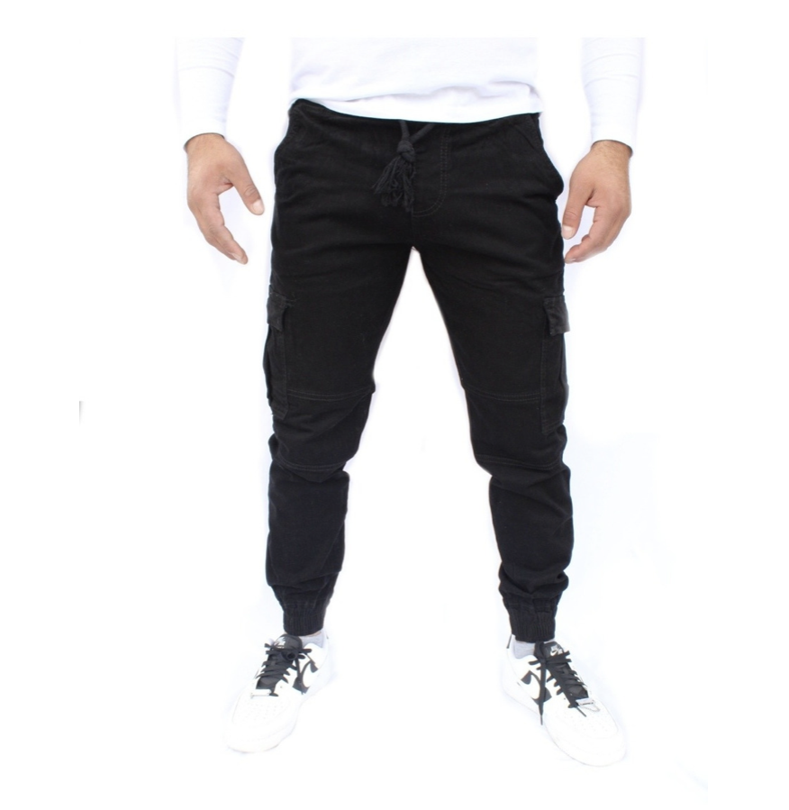 Pantalón Jogger Cargo de Gabardina Stretch Para Hombre John Silver