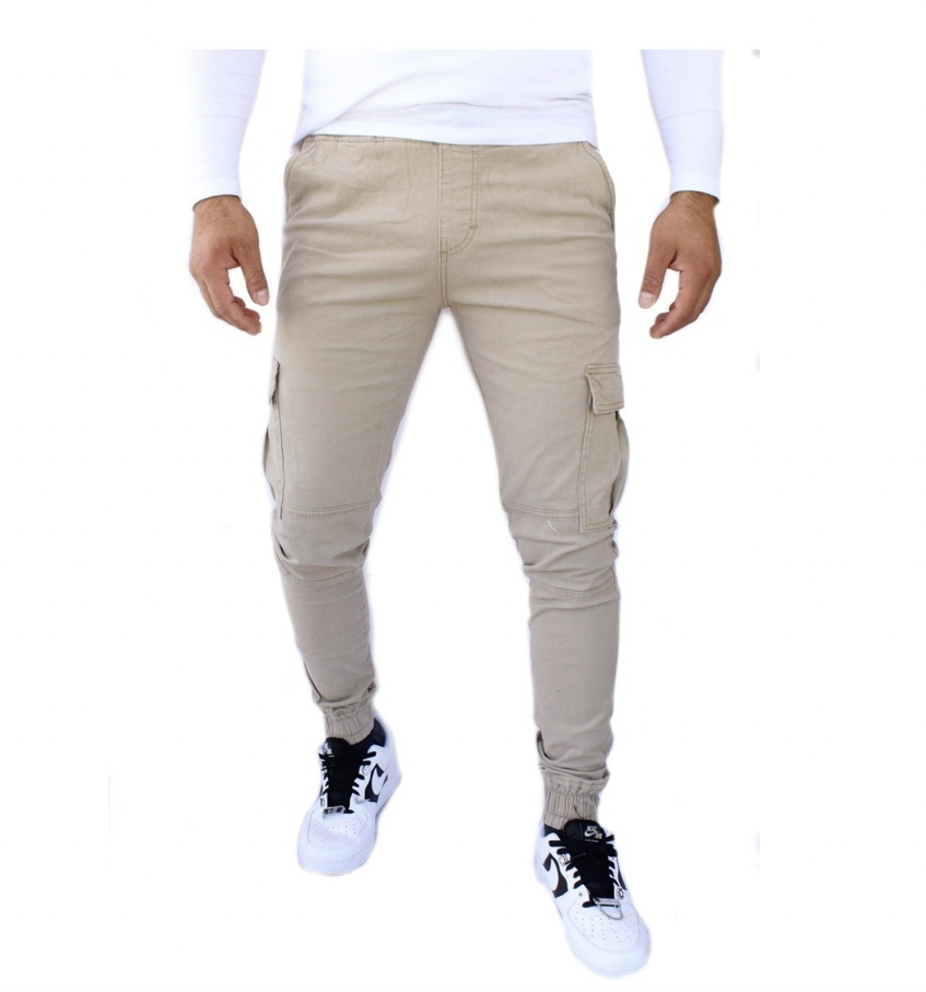 Pantalón Jogger Cargo de Gabardina Stretch Para Hombre John Silver