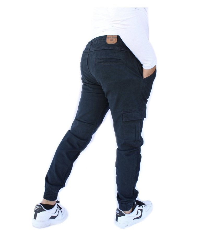 Pantalón Jogger Cargo de Gabardina Stretch Para Hombre John Silver