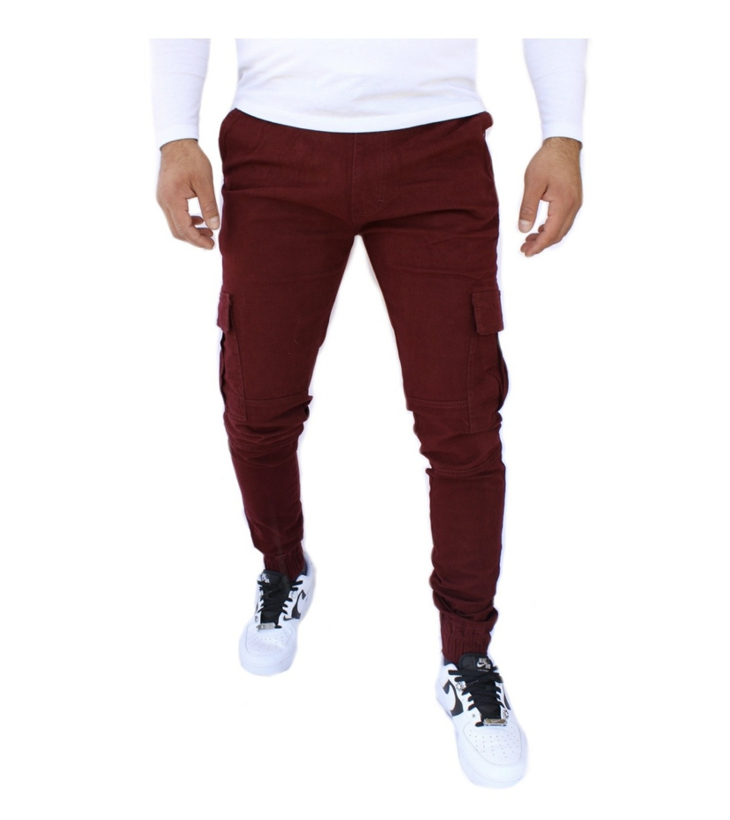 Pantalón Jogger Cargo de Gabardina Stretch Para Hombre John Silver