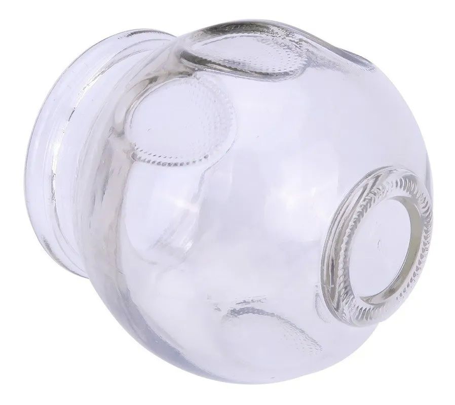 Kit 12 Ventosas De Vidrio Masajes Terapéuticas Con Huella