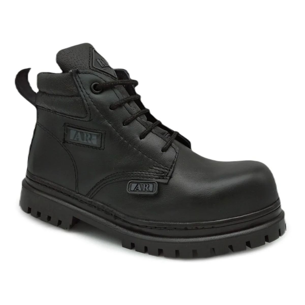 Bota Trabajo Industrial Económica Piel Cosida Unisex 02