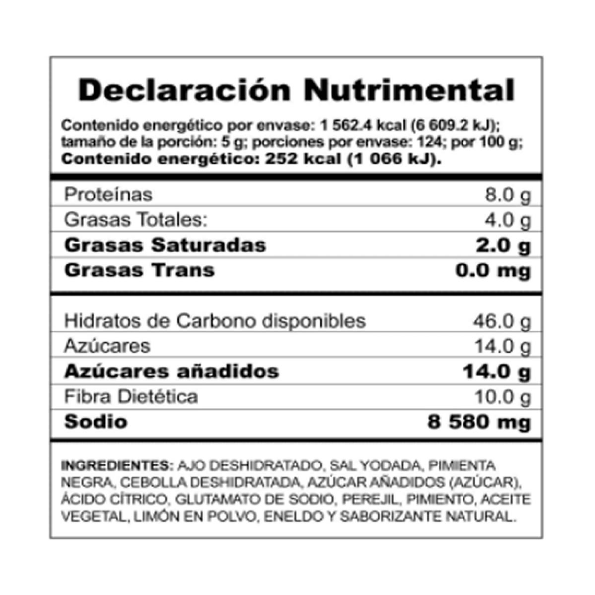 Sazonador Mariscos y Pescados Members Mark by McCormick 620g