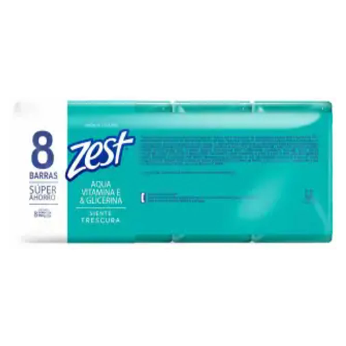 Jabón de Tocador Zest Aqua 8 pzas de 150 g c/u