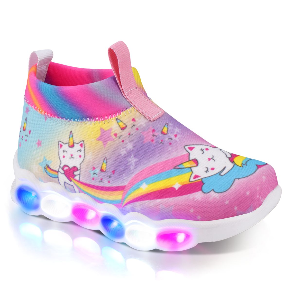 Tenis con Luces para niña marca Nick & Wick Modelo 4362 Unicornio