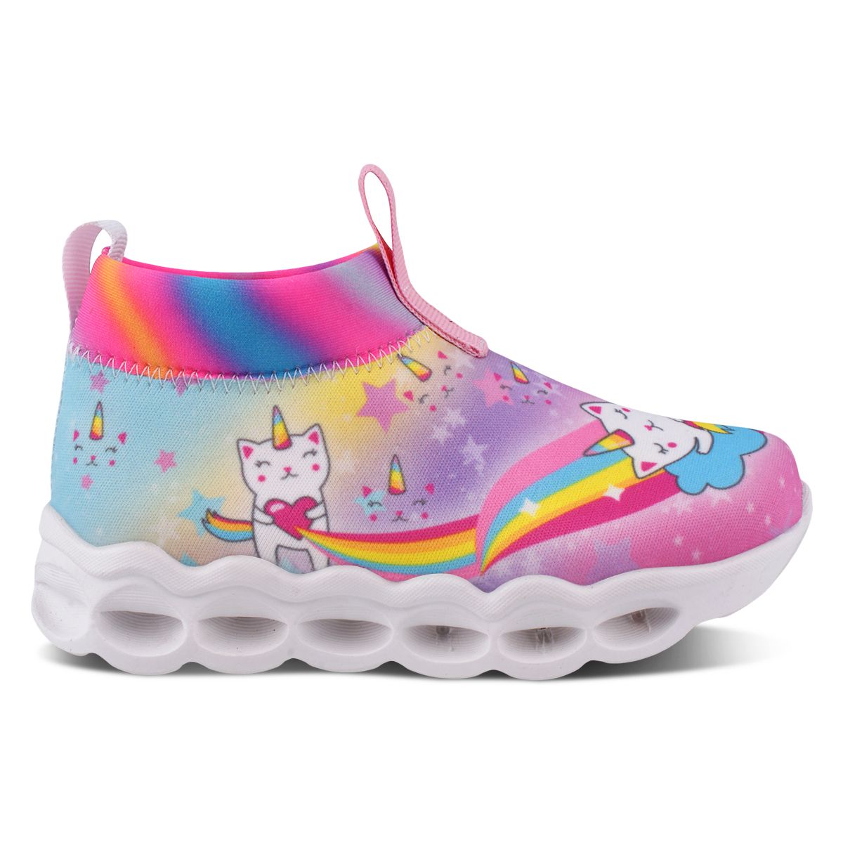 Tenis con Luces para niña marca Nick & Wick Modelo 4362 Unicornio