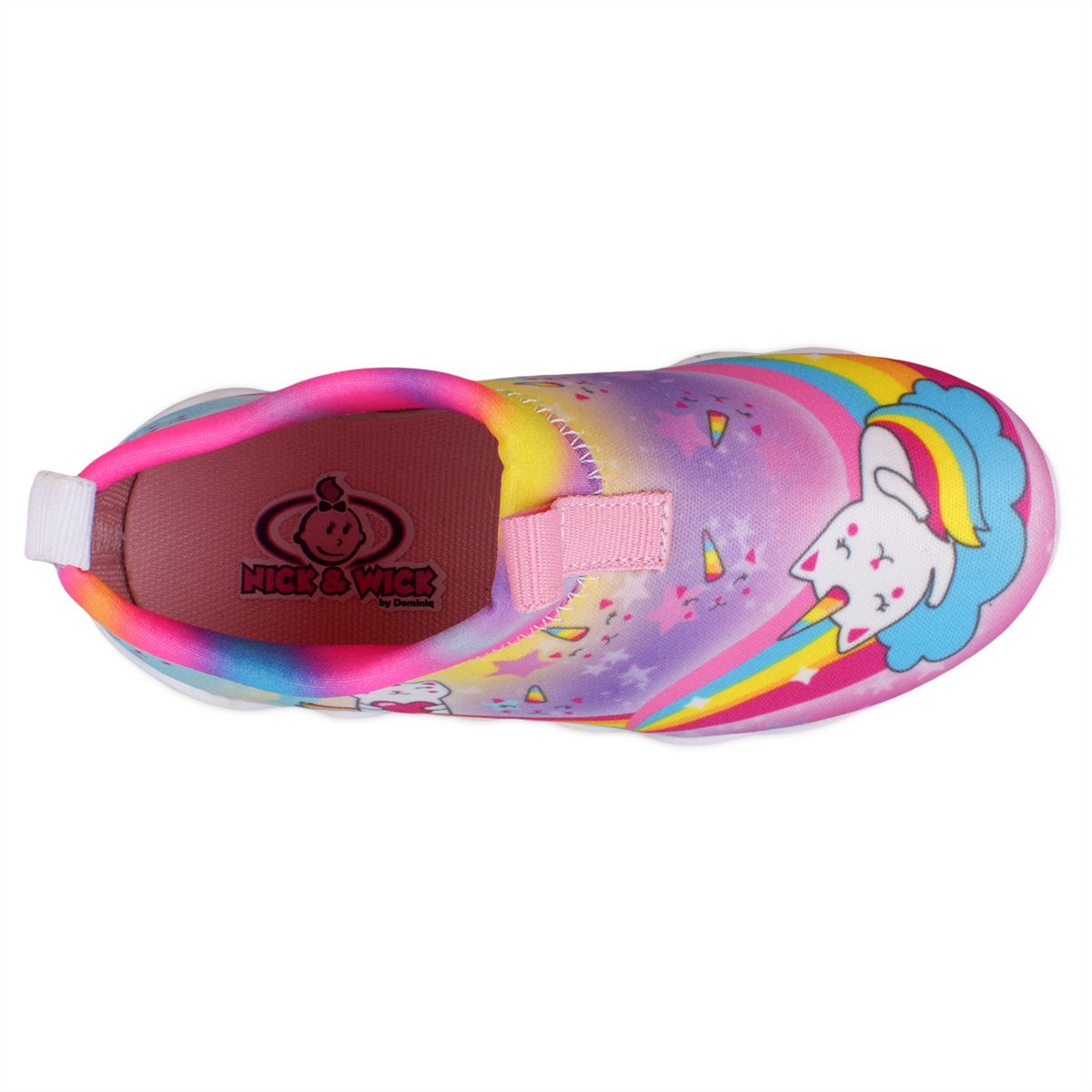 Tenis con Luces para niña marca Nick & Wick Modelo 4362 Unicornio