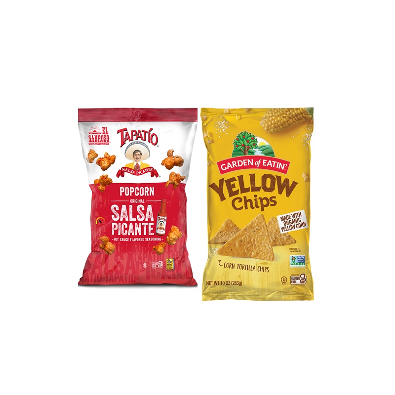 Palomitas Tapatio  Salsa  Picante  Popcorn  + Yellow Chips 