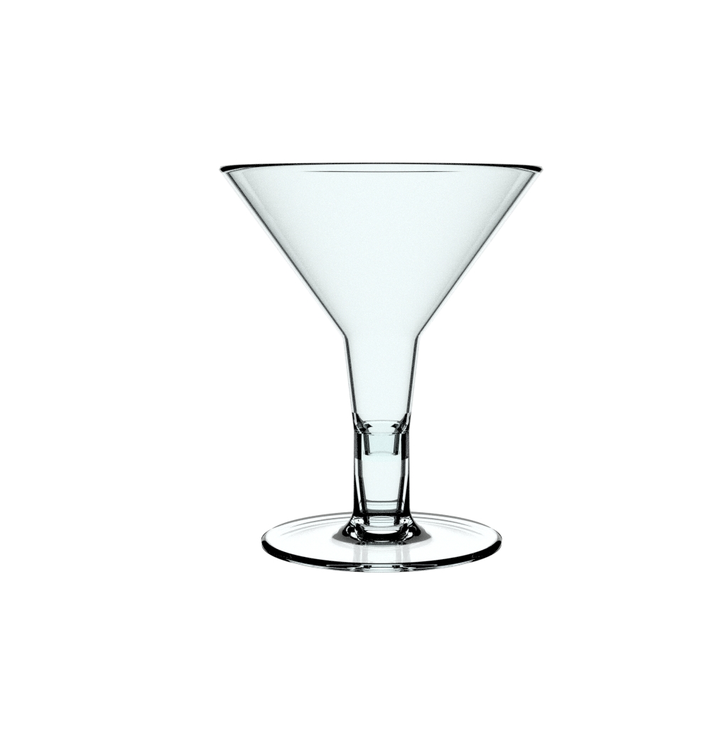 Copitas estilo Martini con apariencia cristalería, Ideal para todo tipo de eventos 