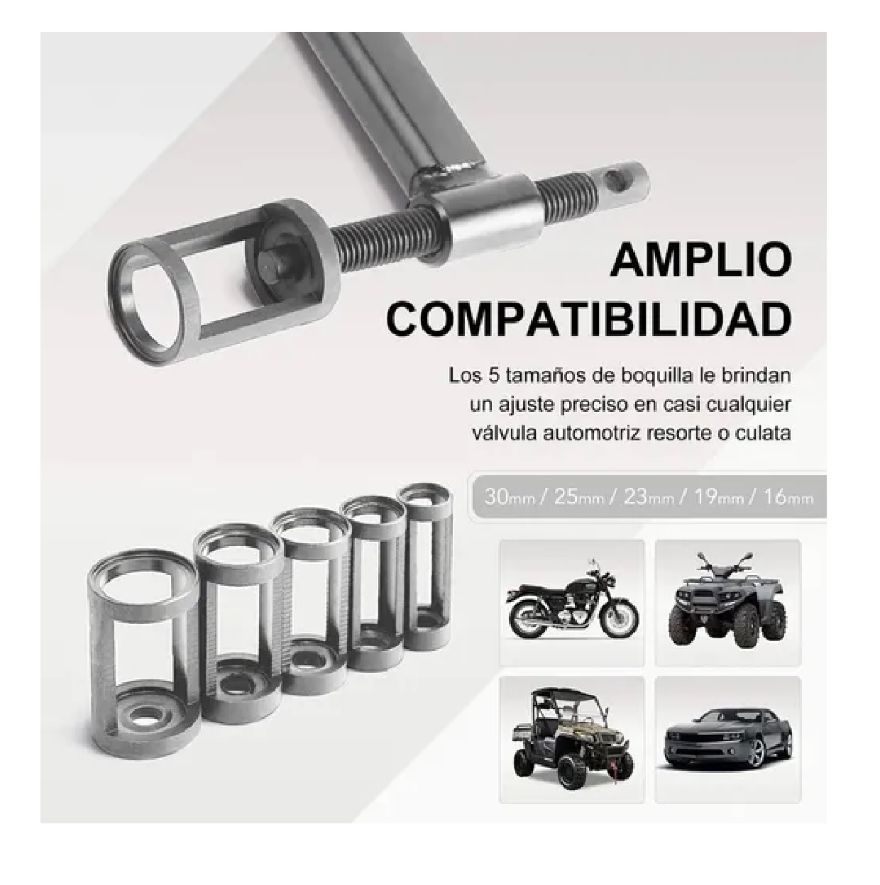 Juego Compresor De Resorte De Válvula Opresor Arco Extractor Auto