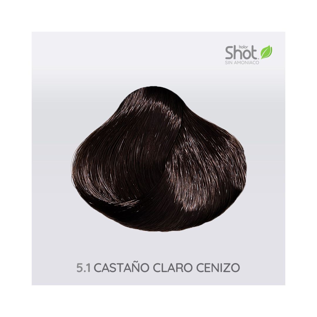 Tinte 5.1  Castaño Claro Cenizo Kolor Shot 90 Gr 