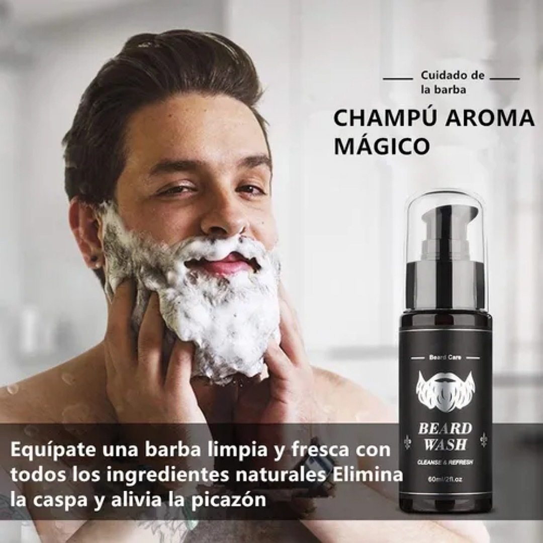 Kit Barba Cuidado Para Hombres, Set Herramientas De Aseo
