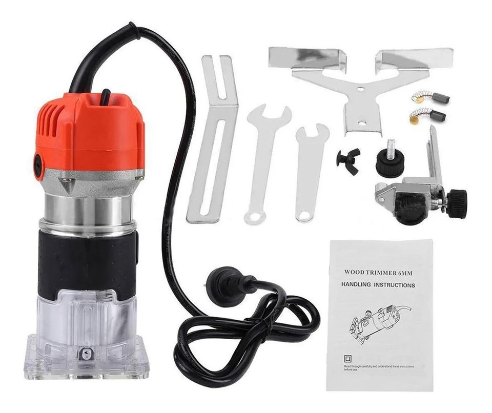Router para Madera, Recortadora Rebajadora 800W Estuche con Accesorios 