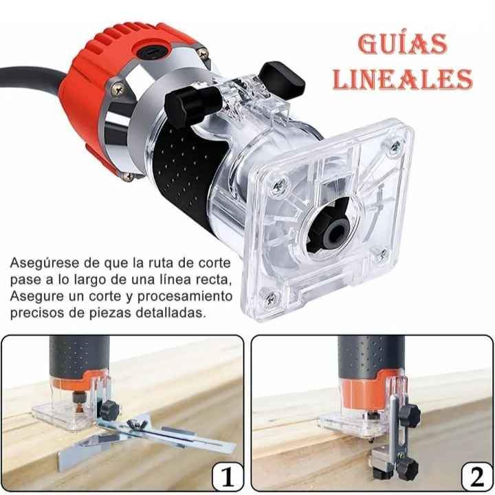 Router Madera Recortadora Rebajadora 800w+15 Brocas Carburo Fresas
