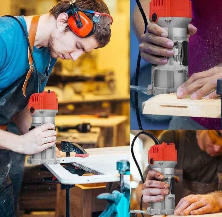 Router Madera Recortadora Rebajadora 800w+15 Brocas Carburo Fresas